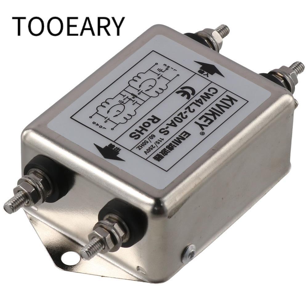 Máy nén tiếng ồn CÔNG CỤ, Bộ lọc EMI công suất đầu mối một pha, Bộ lọc nhiễu điện từ 50 / 60Hz CW4L2
