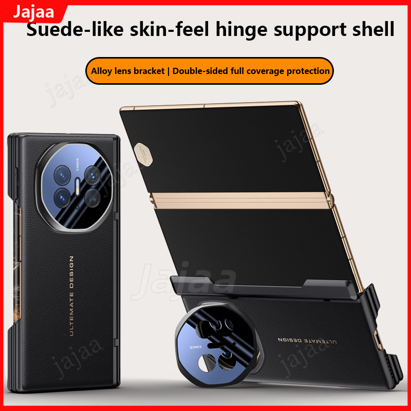 Ốp Da Cảm Giác Da Cho Huawei Mate XT Ultimate 5G Vỏ Bảo Vệ Bản Lề Lò Xo Gấp Từ Tính Cho Huawei Mate 