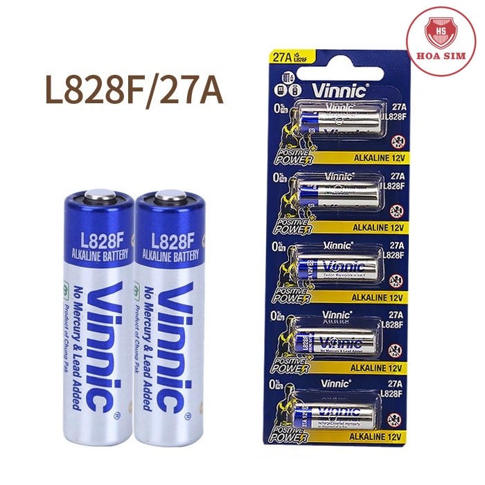 Pin Pin12V 27A VINNIC 27A/ Pin A27/ 27A/ A27BP/ G27A/ GP27A/ L828 Dùng Cho Remote ô tô, cửa cuốn, ch