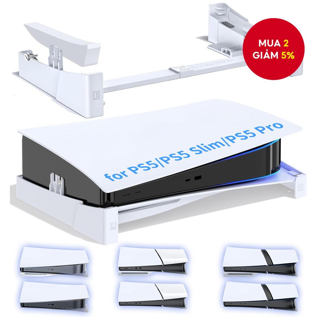 Giá đỡ nằm ngang cho PS5/PS5 SLIM/PS5 PRO, Giá đỡ PS5, cho phiên bản đĩa và phiên bản số của Playsta