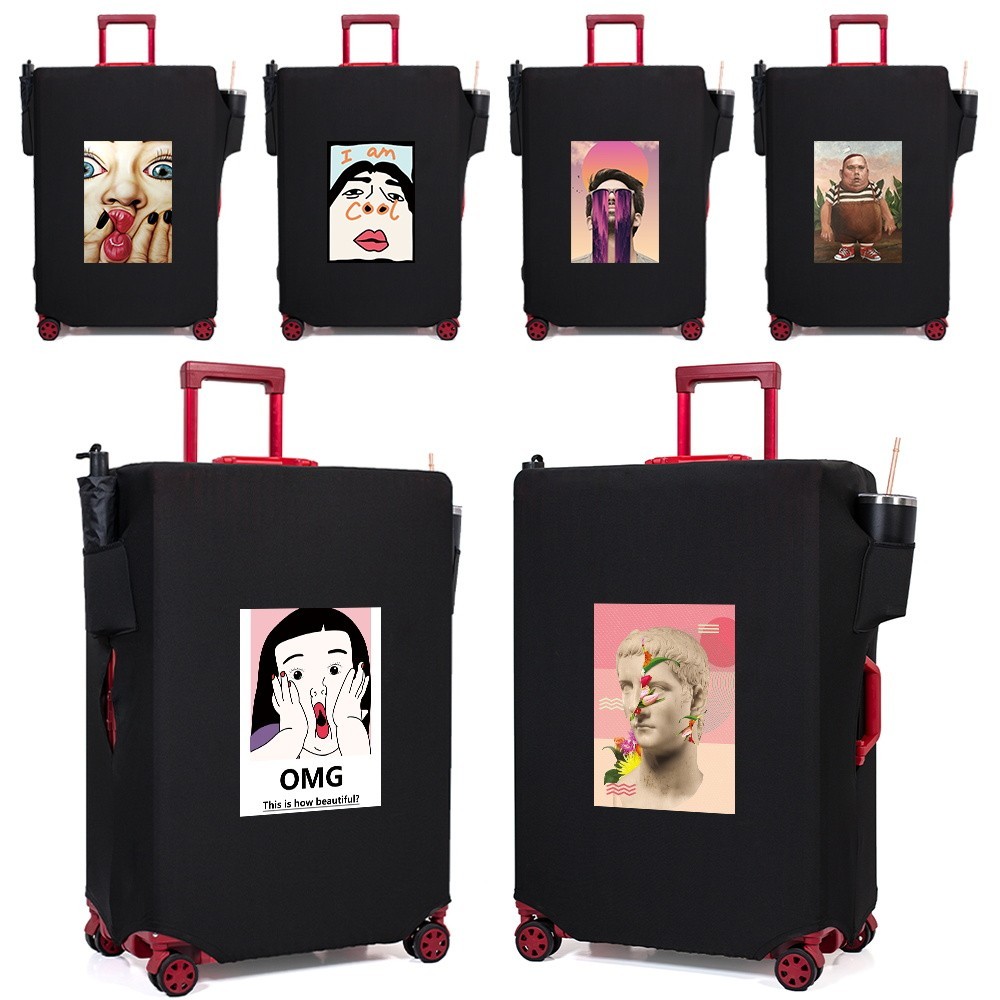 Aesthetically pleasing Luggage cover Travel Suitcase Protective Cover Luggage Cover Beautiful and Fu