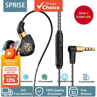  SPRISE Mới X6 Sâu Bass Năng Động In-Ear Tai Nghe Có Mic Stereo Có Dây Tai Nghe Tai Nghe Tai Nghe Tai Nghe 3.5 Mm Tai Nghe 