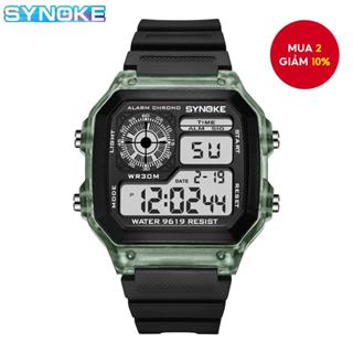 Đồng hồ kỹ thuật số SYNOKE Nam Thể thao Dạ quang Đa chức năng Chống nước Đồng hồ đeo tay nữ Đồng hồ điện tử Cặp đôi