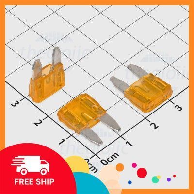 [20 Cái]- Cầu Chì Xe Máy, Ô Tô Màu Cam Mini Blade 5A 32V
