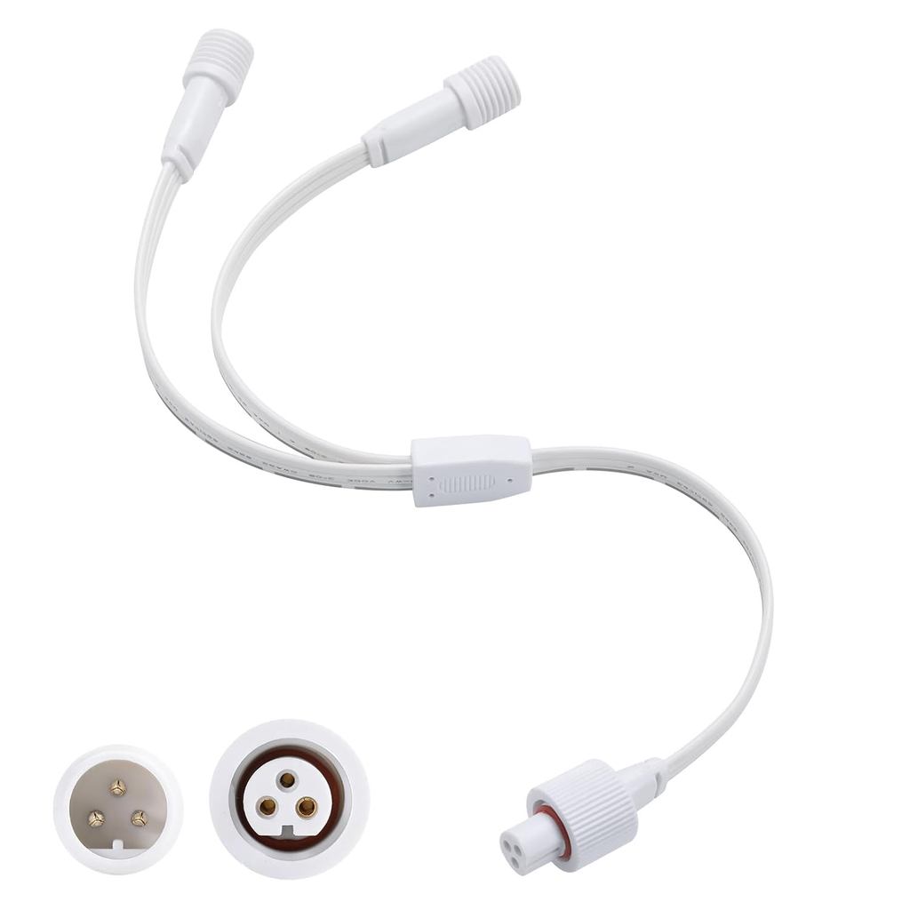 Cáp nối dài đèn ngoài trời vĩnh viễn cho Govee, Dây nối dài chống nước Tương thích với Dây nối dài h