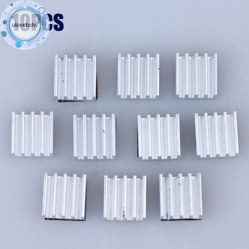 Ulovebsby 10 Chiếc A4988 Trình Điều Khiển Bước Tản Nhiệt Nhôm Tản Nhiệt Tản Nhiệt Làm Mát 3D Bộ Phận