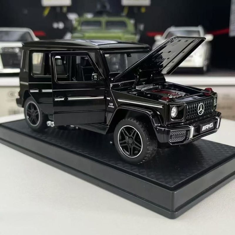 Đồ trang trí mô hình búp bê Benz Big G63 Mô hình hợp kim ô tô địa hình Cậu bé quà tặng Đồ chơi mô ph