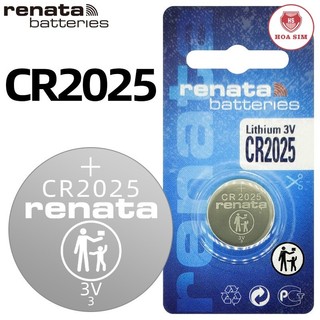 Pin nút Thụy Sỹ RENATA CR2025 3V Made in Swiss (Loại tốt - Giá 1 viên)