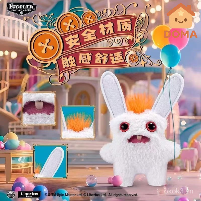 Bán chạy [Chính hãng] Fuggler Phong cách mới Búp bê quái vật răng dễ thương mini Quái vật răng dễ th