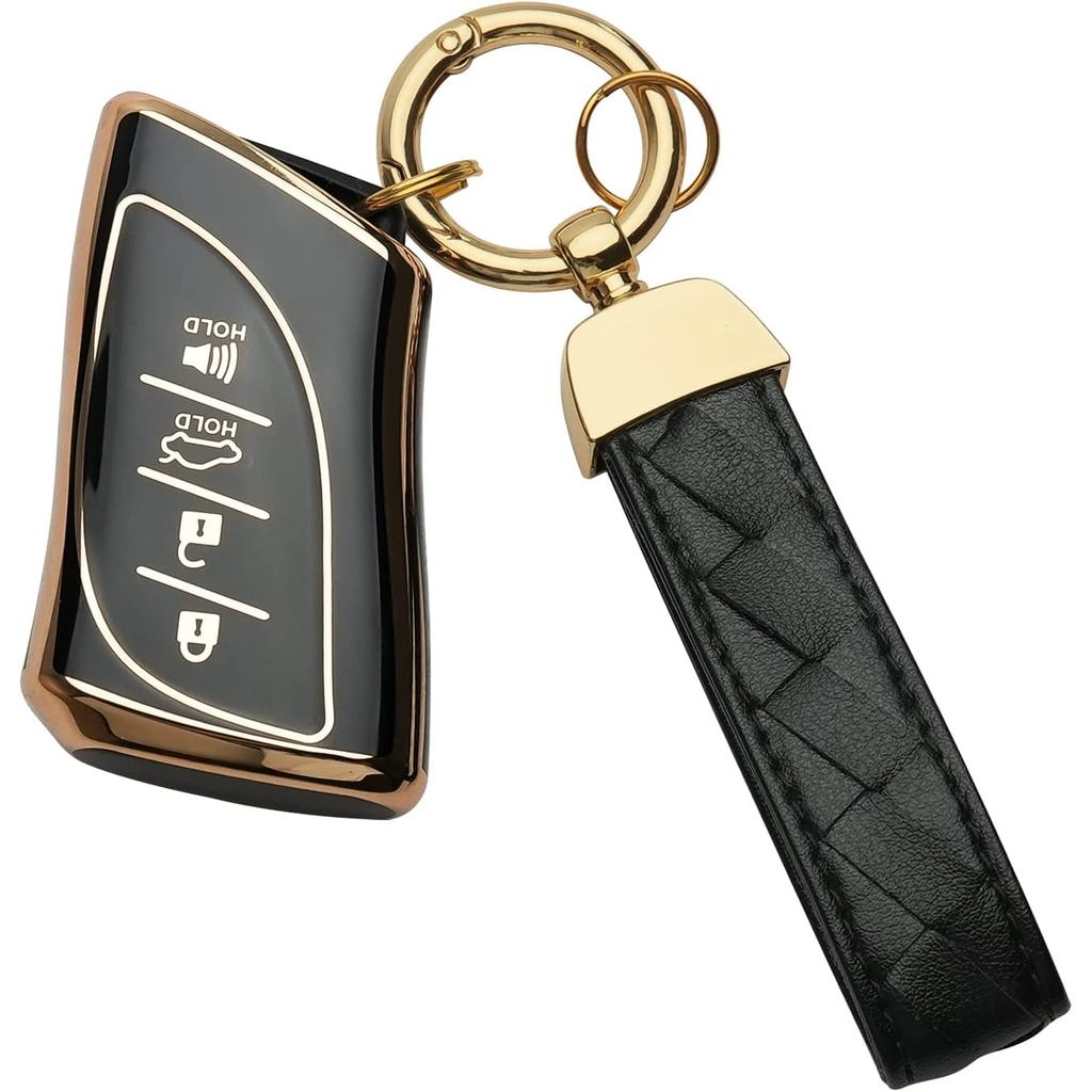 Dành Cho Xe Lexus Chìa Khóa Fob Bao Móc Khóa Phù Hợp Cho Xe Lexus 2018-2022 UX200 LS500H LC500 LC500