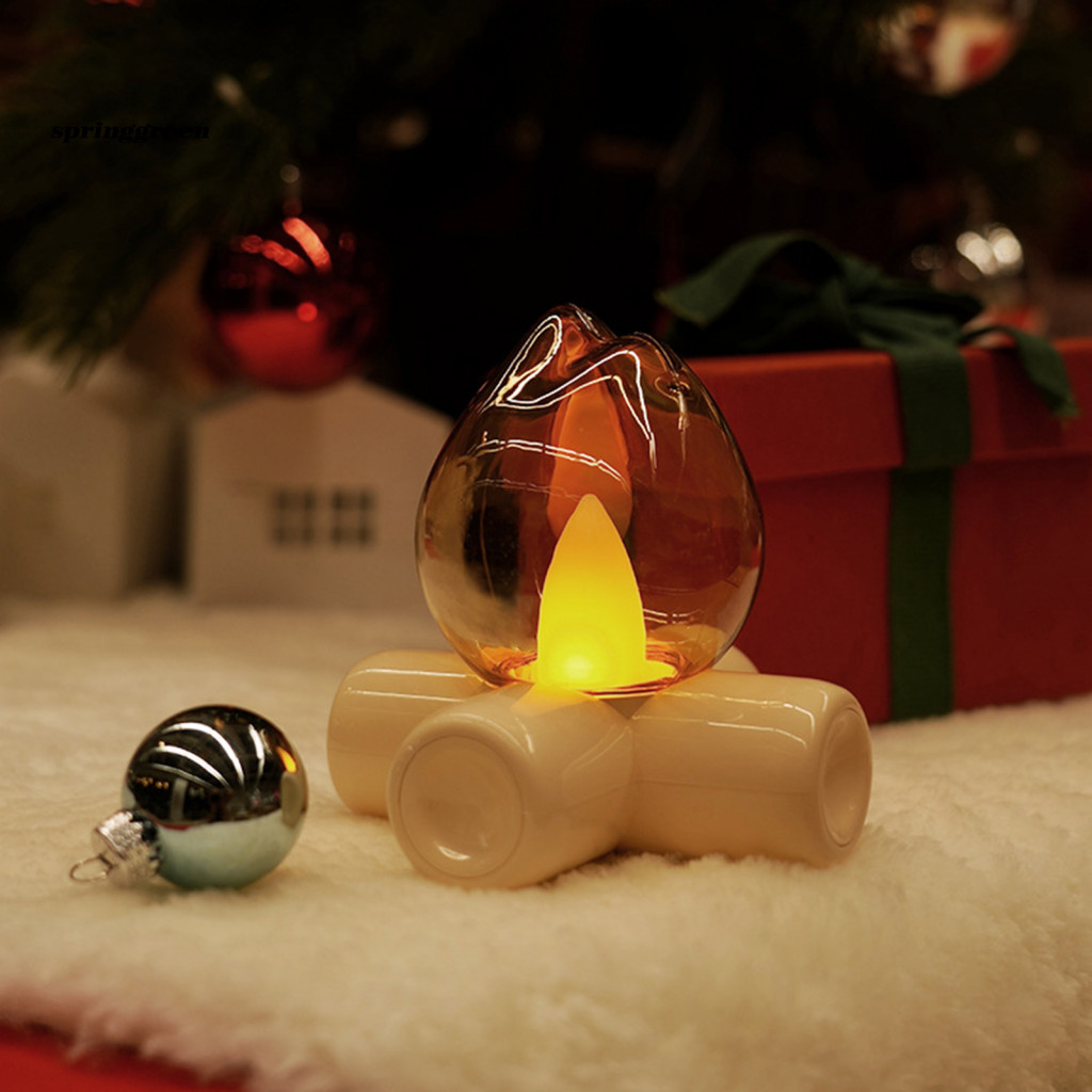 XUÂN| Đèn khu vực ngồi Đèn bàn có hiệu ứng ngọn lửa Đèn ngọn lửa Usb phong cách cổ điển với hiệu ứng