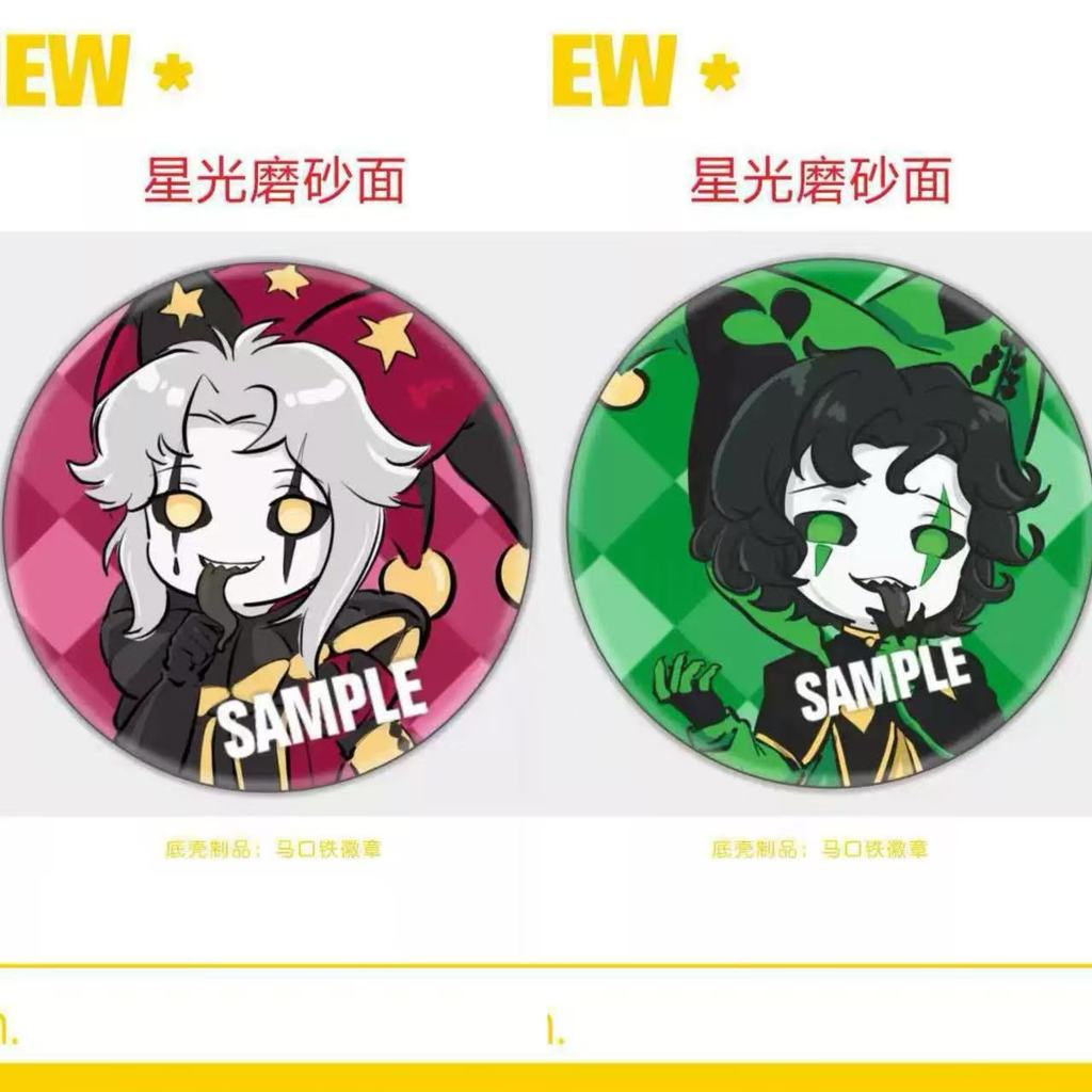 Huy hiệu dễ thương Pierrot - Anime The Freak Circus, trâm cài thời trang, quà tặng