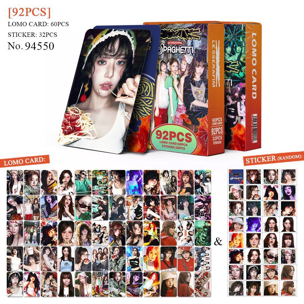 92 Chiếc SPAGHETTI Lomo Cards KHÁC NHAU HOT CRAZY DỄ DÀNG ĐÊM KHÔNG CÓ THỂ Dán Photocards SAKURA CHA