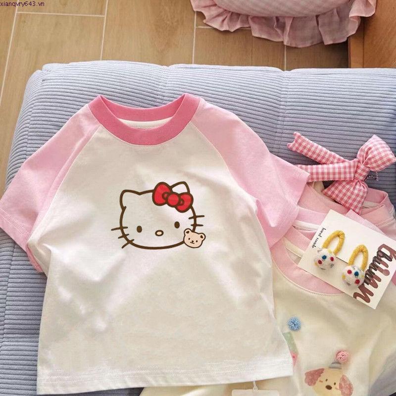 Levents® x Hello Kitty | Áo Thun Regular Icon Raglan Regular Tee/ White 100% Cotton Unisex T-shirt