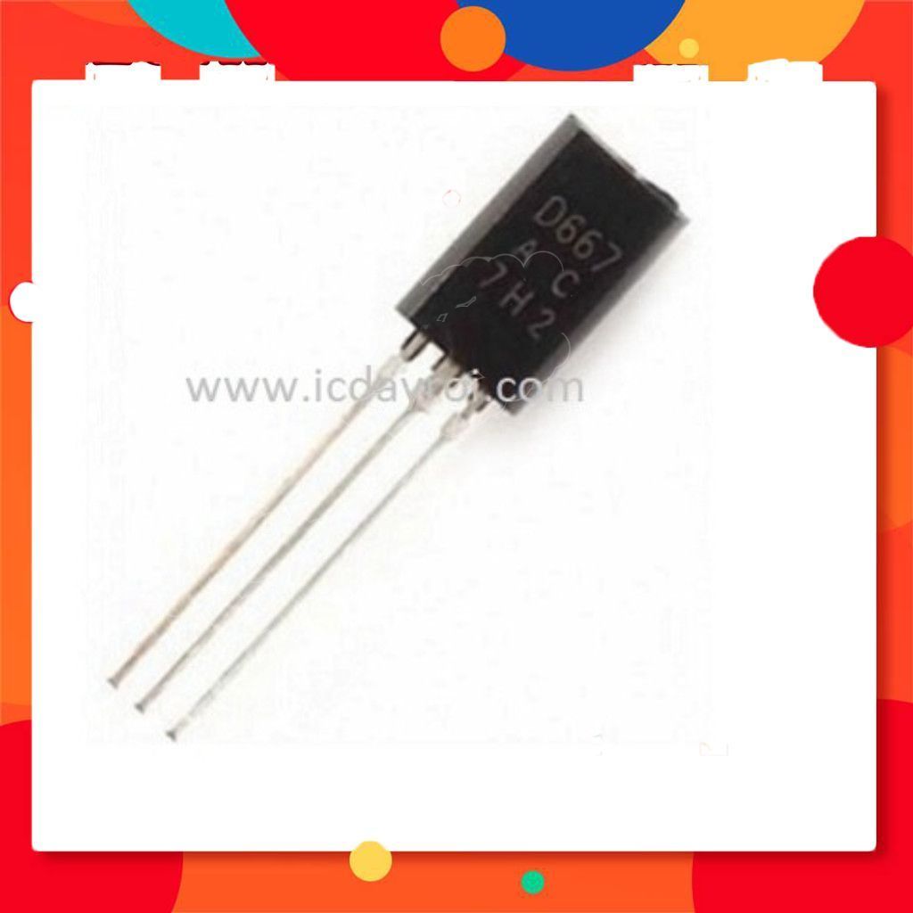 [20 Cái]- Transistor NPN 2SD667 80V 1A TO-92L Điện Tử Store99