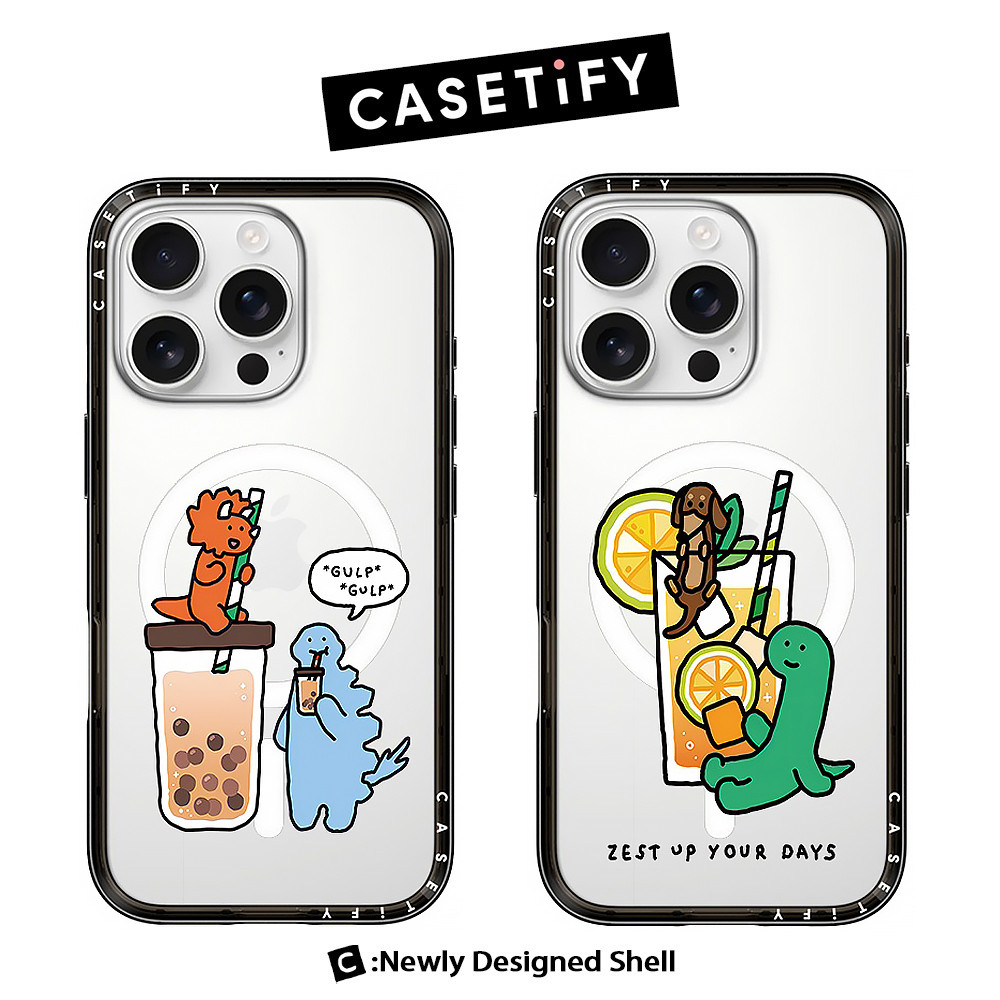 CASE JOGUMAN Đám mây khủng long buồn ngủ 2 Mới Acrylic trong suốt có vỏ điện thoại từ tính cho iPhon