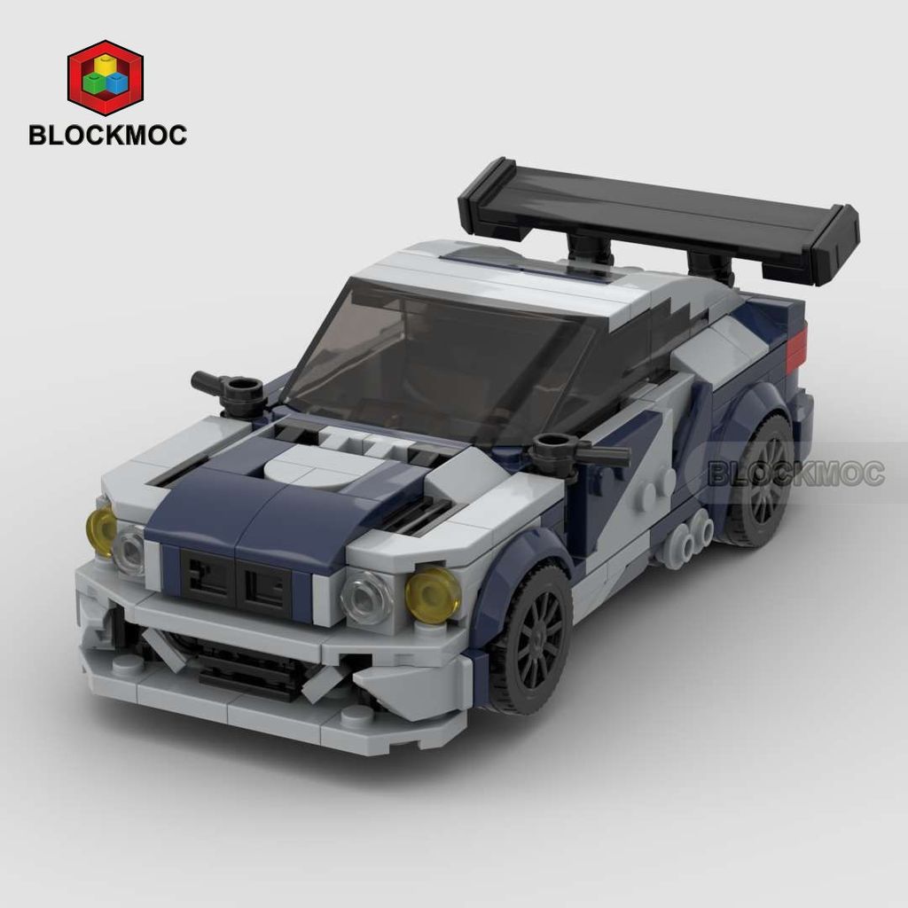 Khối M M MOC tương thích với Lego BMW M3 GTR NFS Đồ chơi lắp ráp speed8 Grid Model Car MOC khối tươn