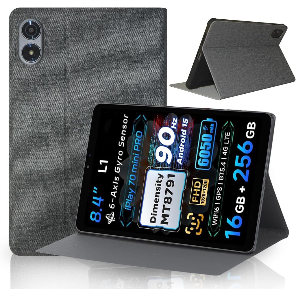Ốp Bảo Vệ Cho Máy Tính Bảng ALLDOCUBE iPlay 70 iPlay70 mini Pro 8.4 inch (T813) Đế Có Thể Điều Chỉnh
