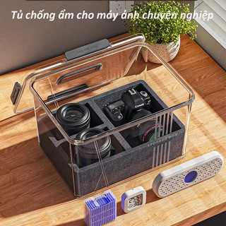 Hộp Chống Ẩm Máy Ảnh Dung Lượng Lớn, Compact 6in1-Hộp，Chống Sốc, Thích hợp DSLR, Mirrorlessi, Bridge