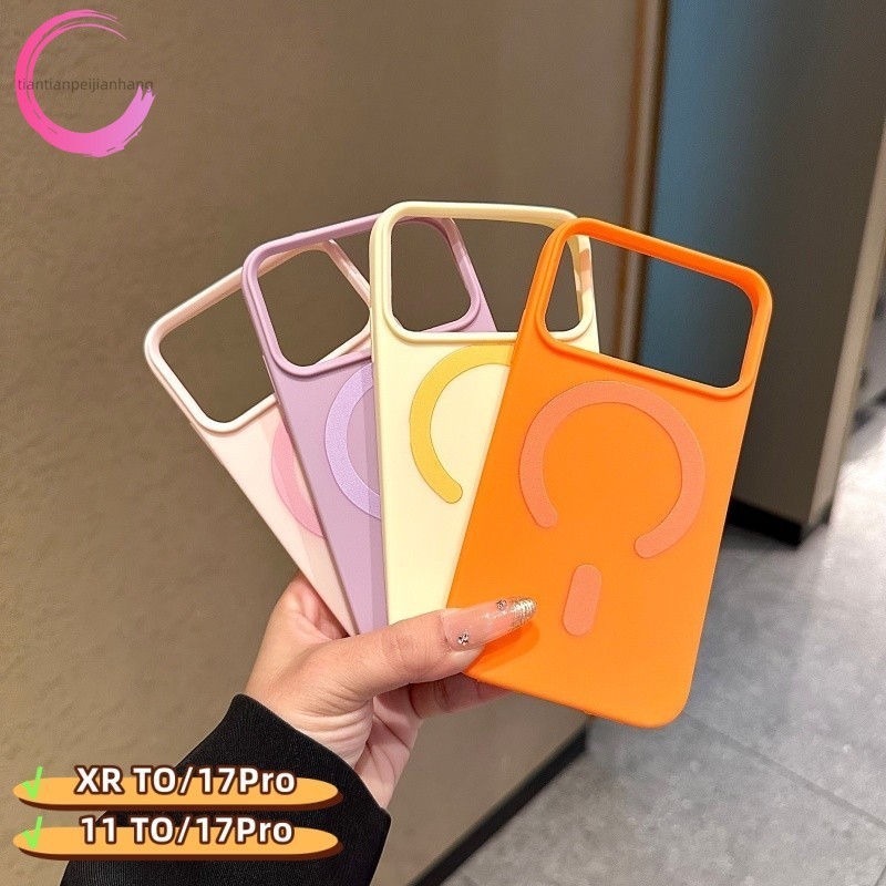 Ốp điện thoại máy ảnh từ tính cho XR đến 17Pro Diy Case XR như 17 pro Xr đến 17Pro 11 đến 17Pro Vỏ b