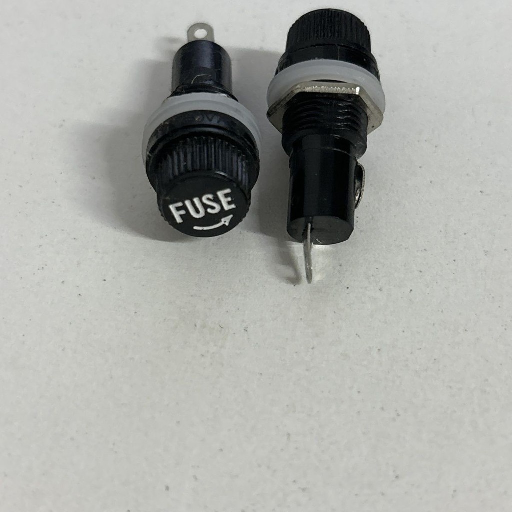 FUSE FUSE Giá đỡ ống FUSE Đế FUSE 5 * 20mm Núm đen Ống thủy tinh