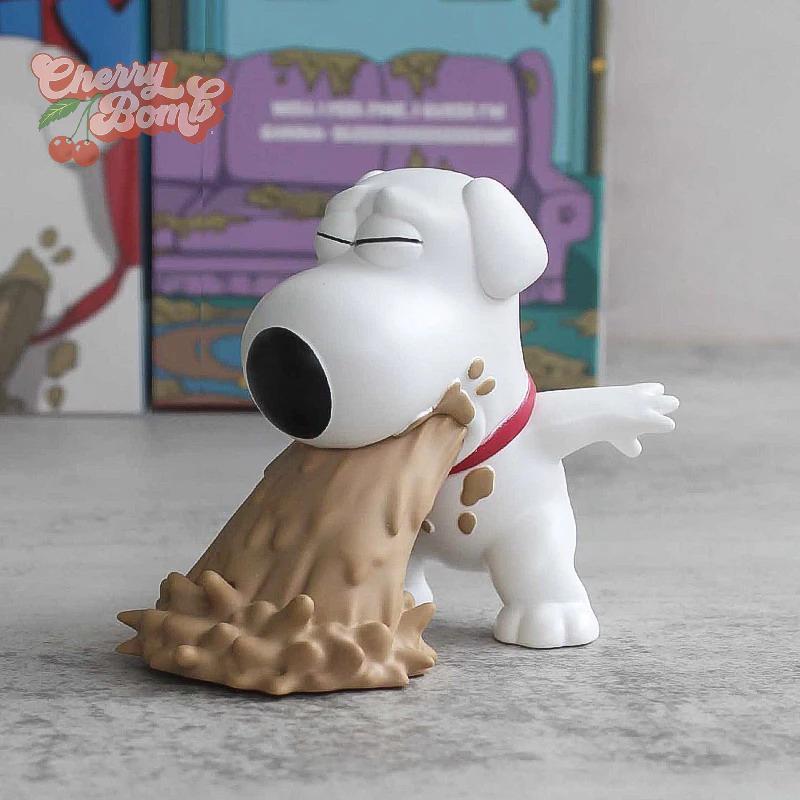 (Cherry Bomb) Pvc Youtooz Family Guy Puking Brian Stewie Griffin Nhân Vật Hành Động Mô Hình Đồ Trang