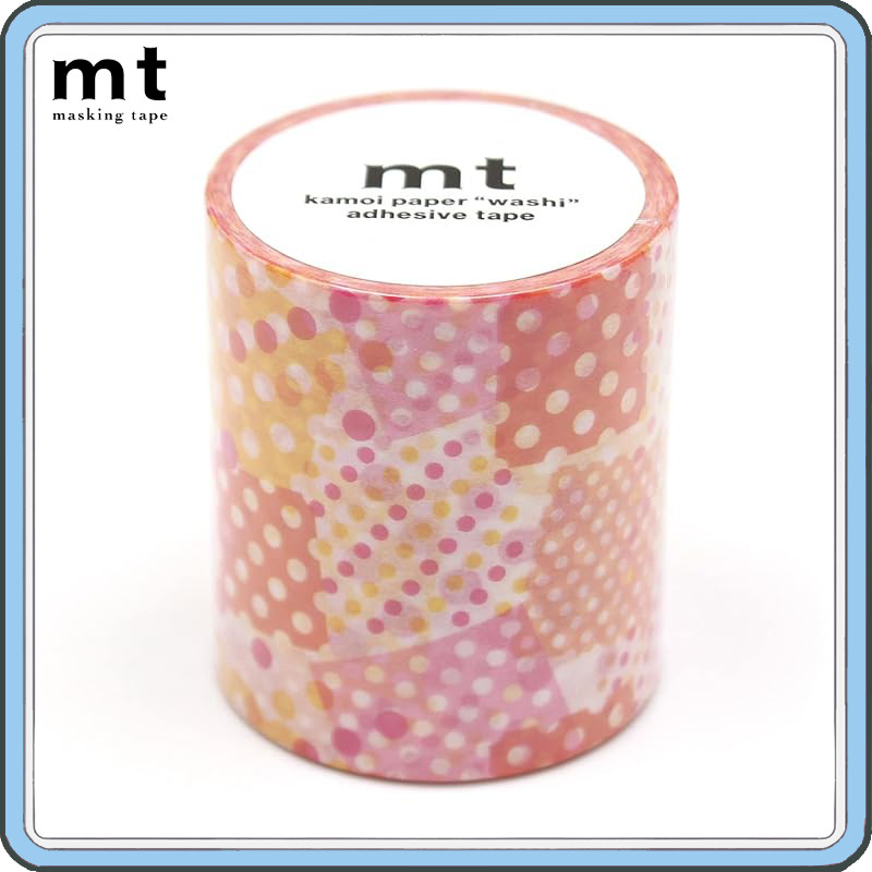 Kamoi Kakoshi Masking Tape mt Negaposi Dot Pink 50mm×7m MT5W422