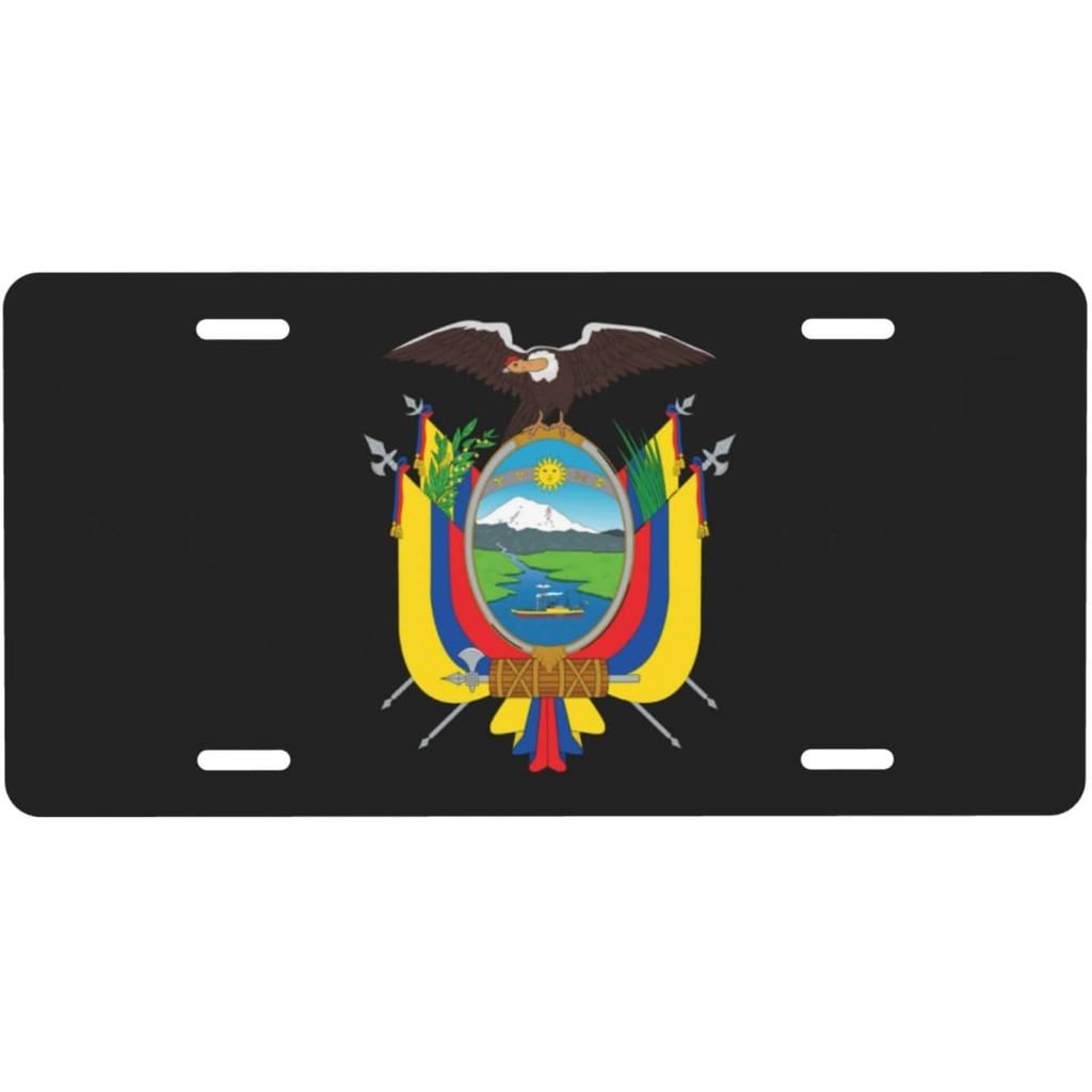 Áo khoác của Ecuador Ecuador Ecuador Quốc Huy Ecuador Biển Số Dành Cho Nam Nữ Cá Tính Trang Trí Xe P