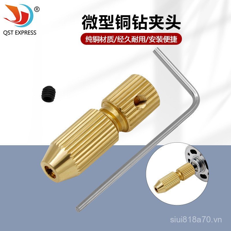 Máy khoan điện Mini Chuck Tự săn chắc Máy khoan điện nhỏ Kẹp cầm tay Máy khoan chế biến gỗ Đồng khoa