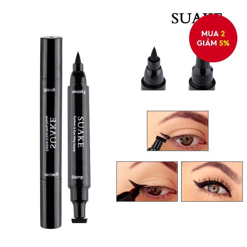 Suake 2 Trong 1 Double Side Magic Eyeliner Seal Liquid Eyeliner Tem Bút Kẻ Mắt Bút Kẻ Mắt