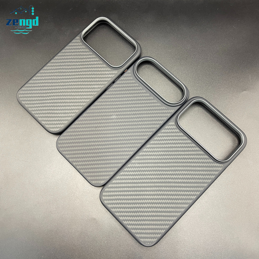 Dành Cho iPhone 17 Series Kevlar Aramid Fiber Case TPU Soft Edge Chống Sốc Bảo Vệ Toàn Thân