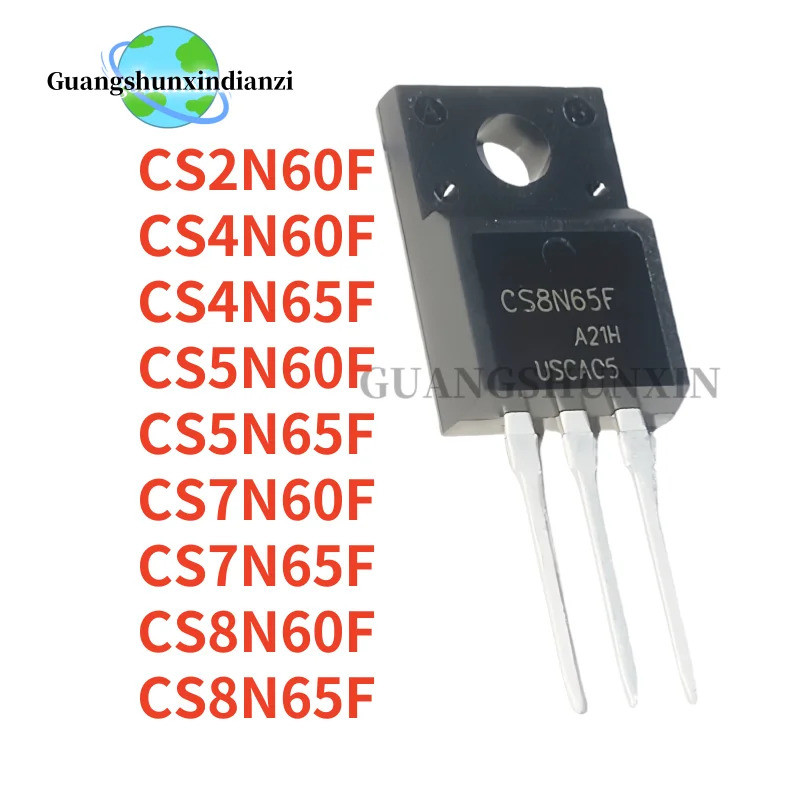 10 Chiếc MỚI CS7N65F CS5N65F CS7N60F CS8N60F CS2N60F CS8N65F CS4N60F CS4N65F CS5N60F TO-220F Chất Lư