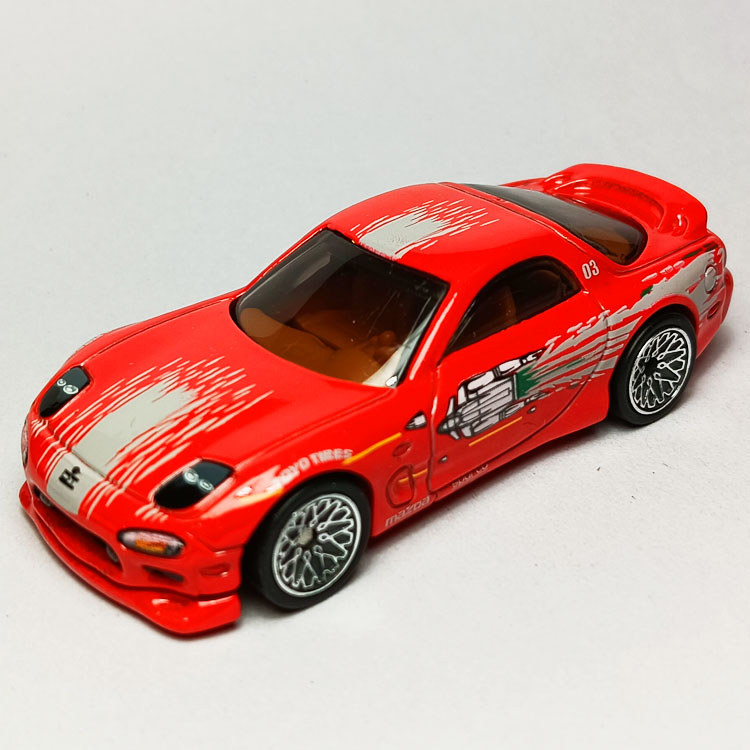 HotWheels HotWheels MAZDA RX7 Tốc Độ Xe Thể Thao Đỏ Hiếm Lốp Cao Su MAZDA RX-7
