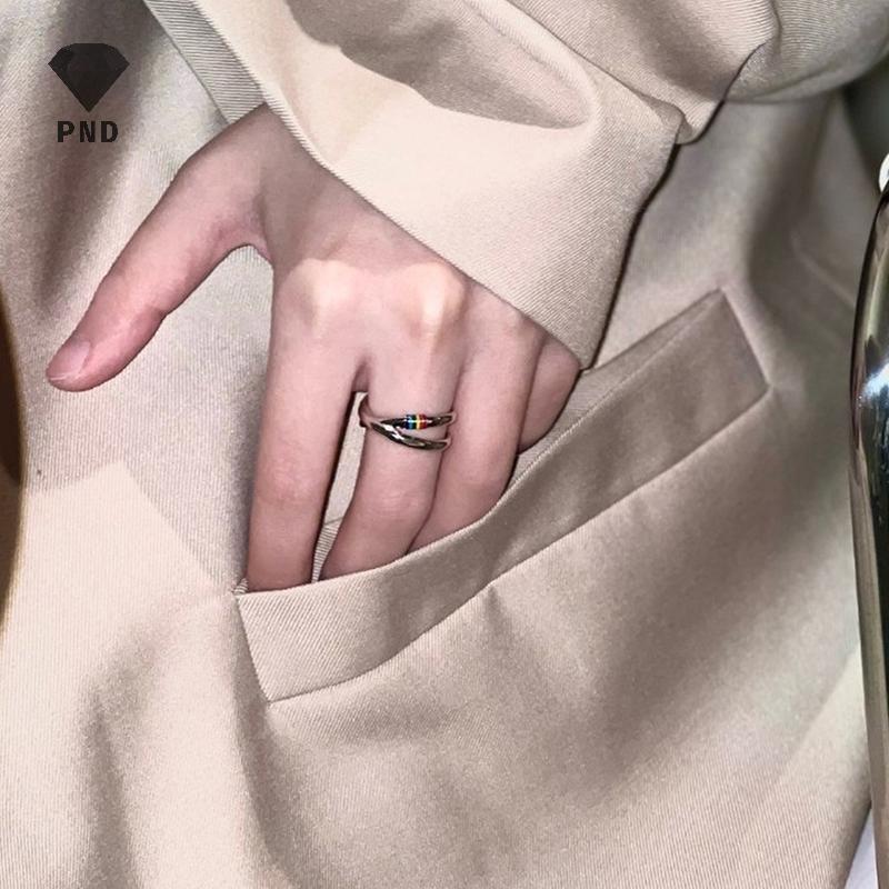 PND Mobius Rainbow Ring - Thiết kế Cá Tính, Nhẫn Đeo Tay Xu Hướng