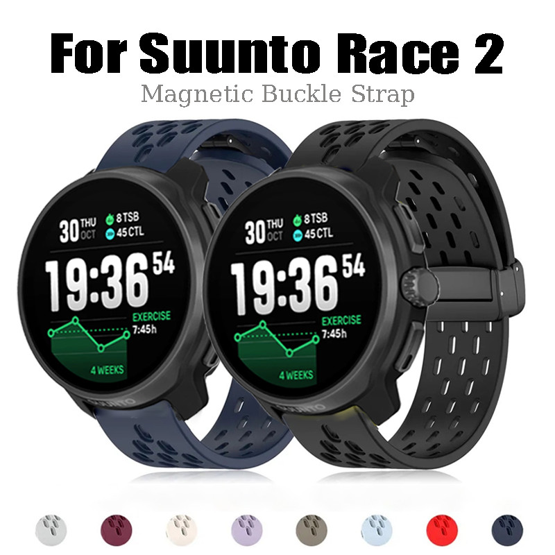 Dây Đeo Silicon Cho Suunto Race 2 Họa Tiết Bóng Đá Thể Thao Vòng Tay Cho SUUNTO RACE 2 Dây Đeo Silic