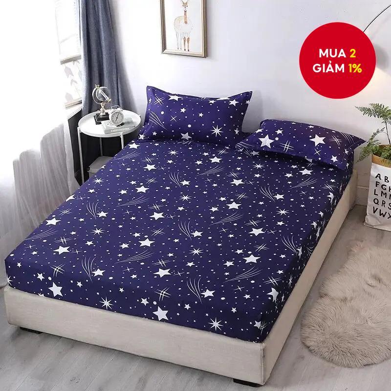 100% Polyester Ga trải giường nệm bốn góc có dây thun bao quanh