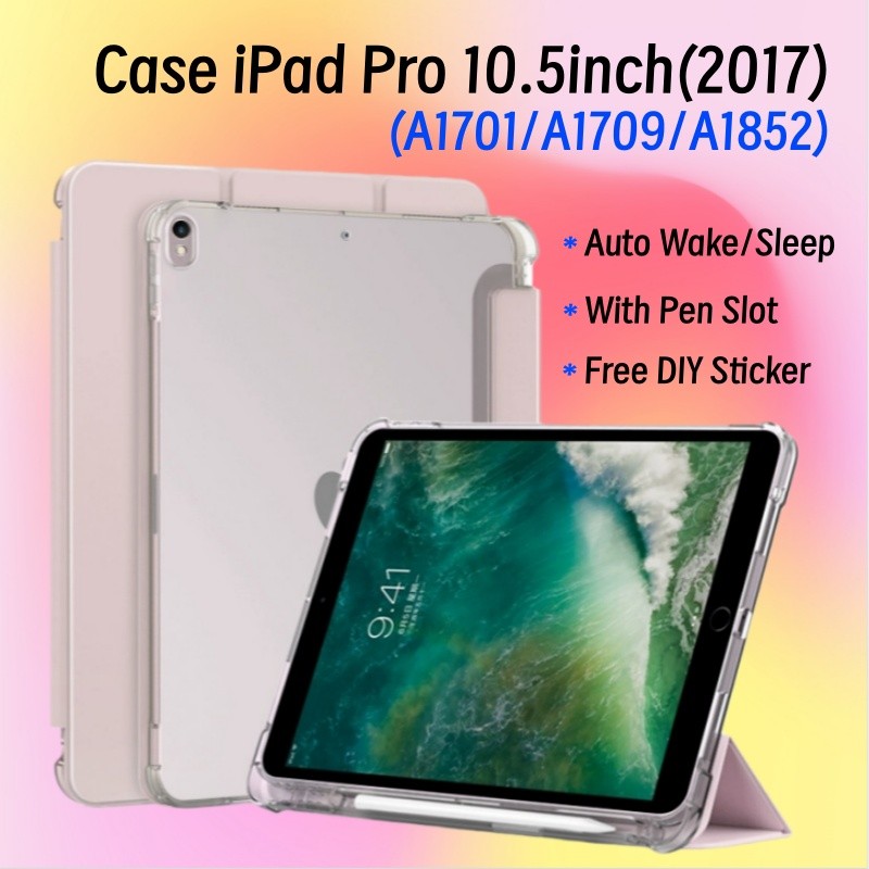 Ốp Lưng Cho iPad Pro 10.5 inch 2017 Có Khe Cắm Bút Bảo Vệ Từ Tính Cho iPad Pro 10.5 "Ốp Lưng Trong S