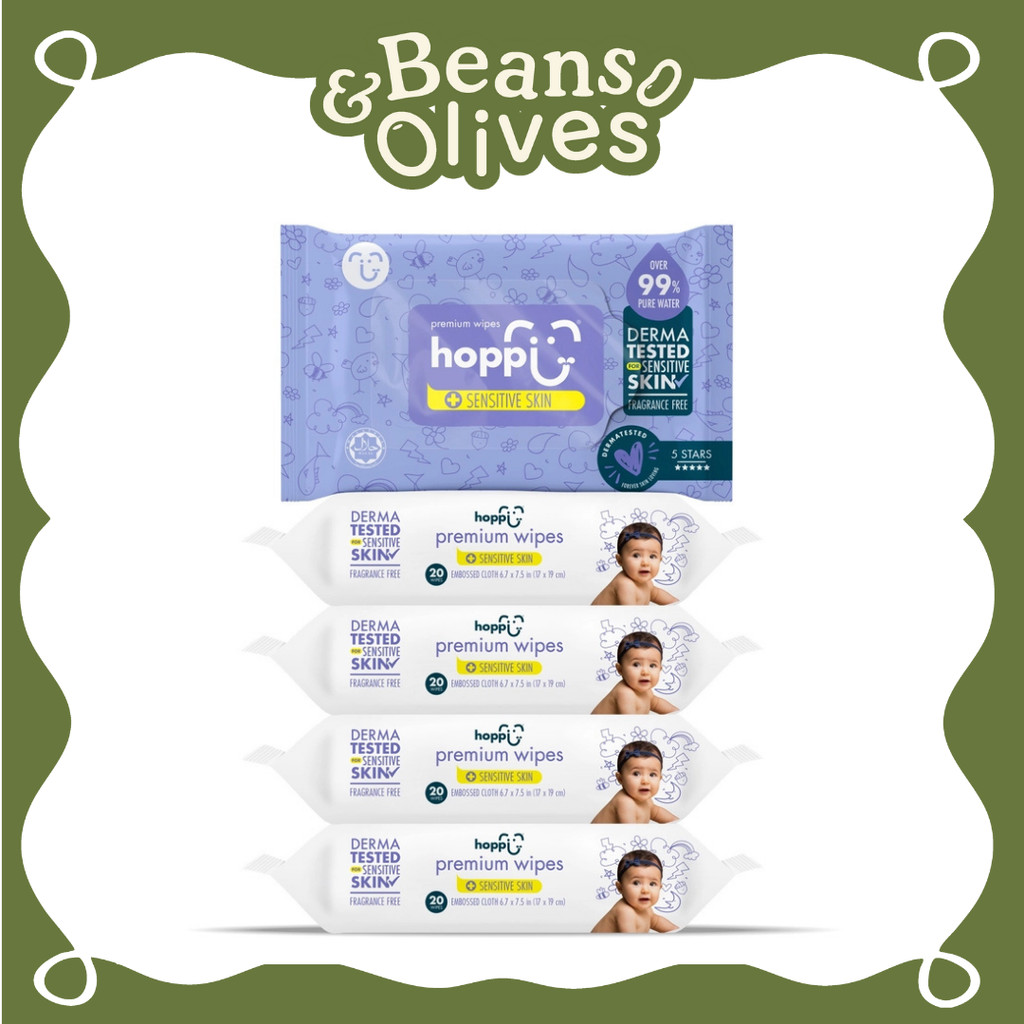 [HOPPI] Khăn ướt tinh khiết Hoppi Premium 20 tờ