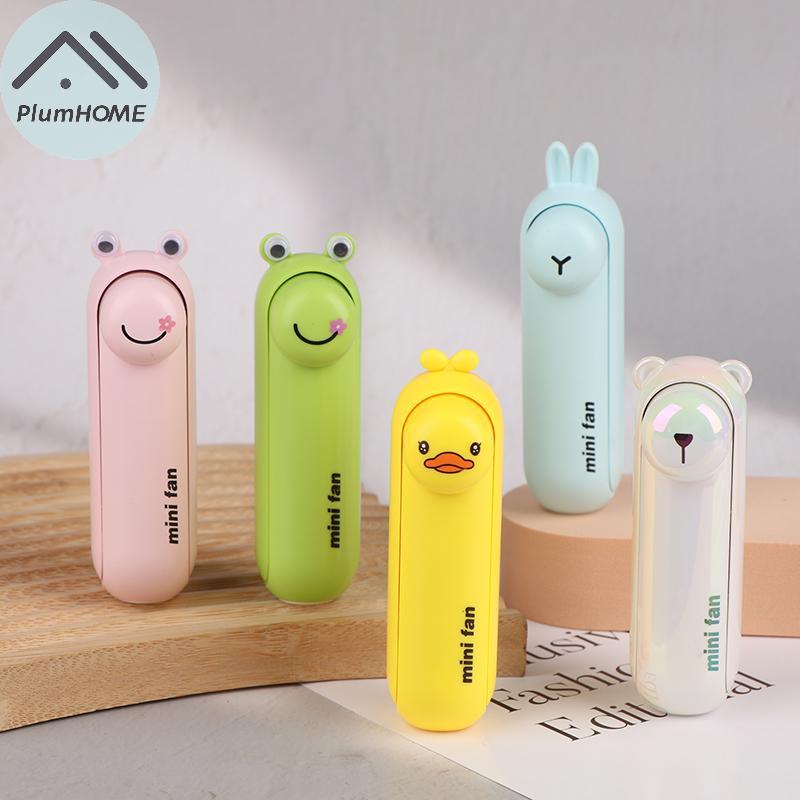 PlumHOME Sáng Tạo Hình Động Vật Móc Khóa Quạt Gấp Hidden Blade Switch, Sử Dụng Ngoài Trời Với Dây Tú