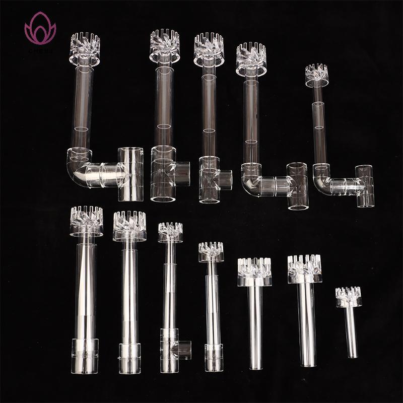 [CENJ] 1 Bộ DIY Clear Aquarium Skimmer Acrylic Lily Spin Inflow Outflow Water Plant Tank Filter Clea