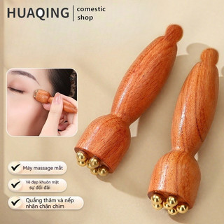 Con lăn mặt hạt sen - Que Massage mắt Gua Sha cổ xưa để giảm nếp nhăn & thoát nước bạch huyết, trị liệu bấm huyệt trẻ hóa cho mặt cơ thể mắt