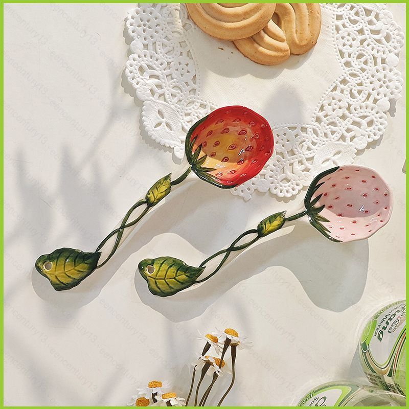 G13 Muỗng Thiết Kế Trái Cây Gốm Nhiệt Độ Cao Thìa Tráng Miệng G13 G13