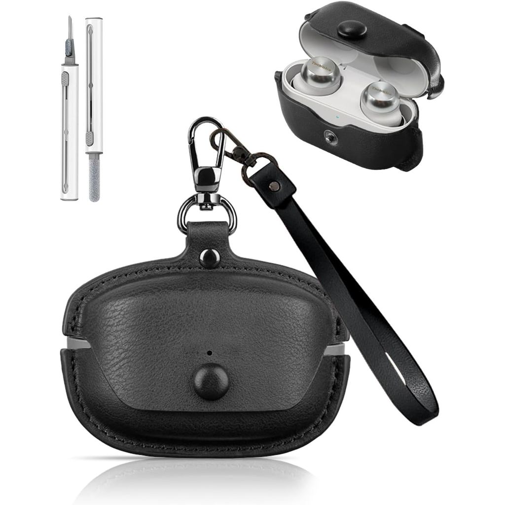 Dành cho Vỏ Technics EAH-AZ100 Da, Vỏ da cổ điển cá nhân, Di động chống sốc có móc khóa & bộ dụng cụ