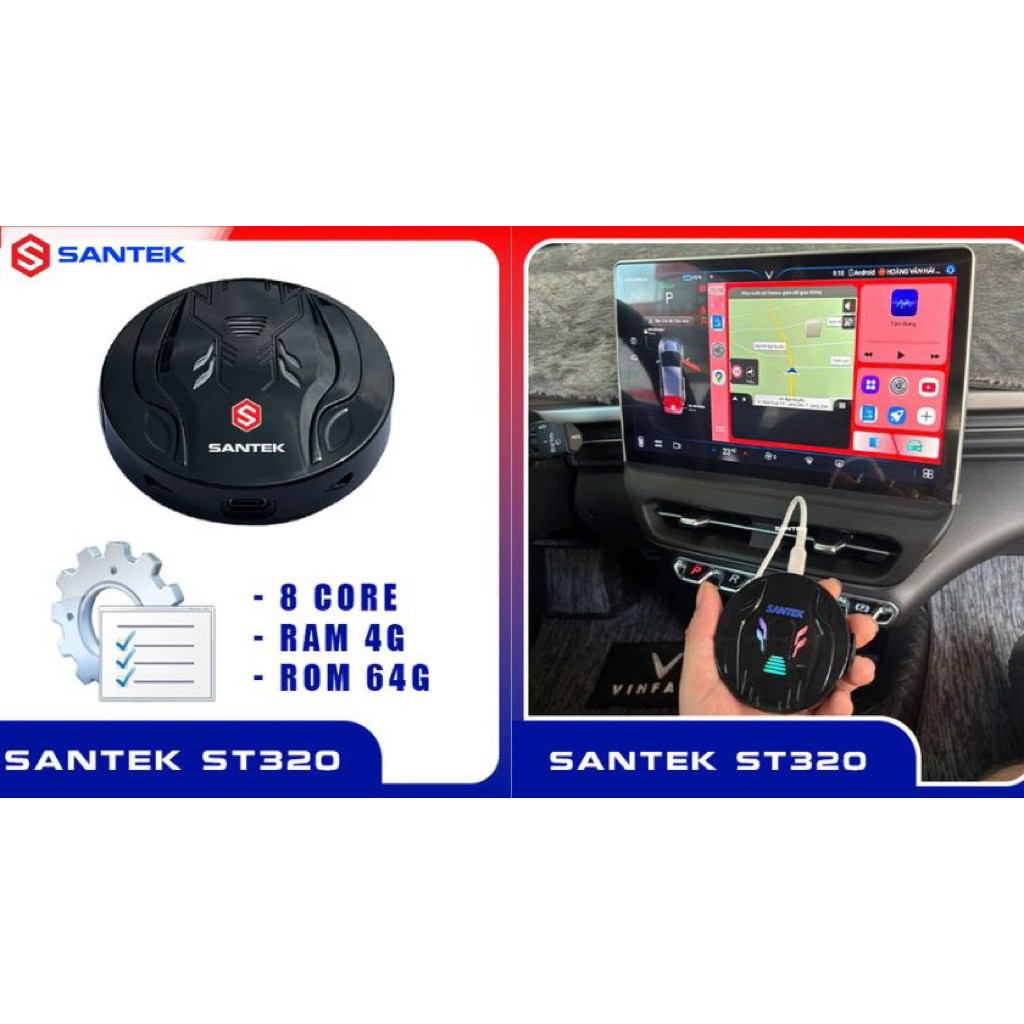 Android Box Santek ST320 chính hãng new 2025