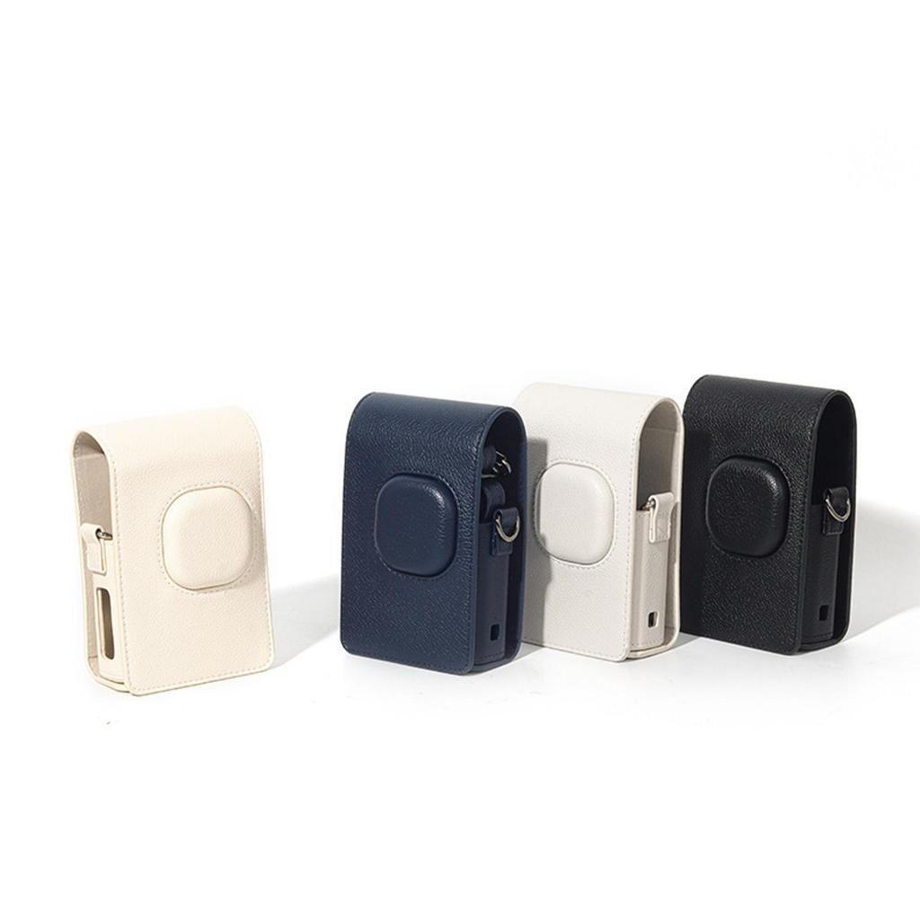 Dành cho Instax Mini LiPlay + Vỏ máy ảnh, Túi da PU cổ điển có dây đeo vai, Vỏ bảo vệ cho Fujifilm I