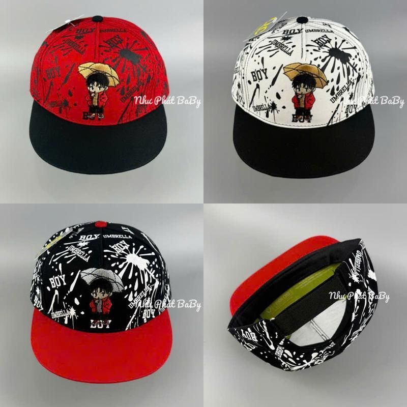 [ 4-10 TUỔI ] NÓN HIPHOP THÊU BOY BÉ TRAI - MŨ SNAPBACK THÊU BOY TRẺ EM