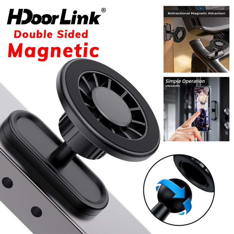 Giá đỡ điện thoại từ tính hai mặt HdoorLink Gym cho phòng tập Gym Kitchen 360° Giá đỡ điện thoại xoa