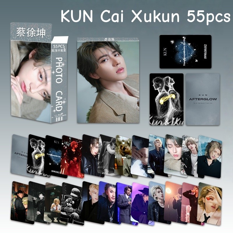 55 Chiếc Trung Quốc KUN Cai Xukun Lomo Cards Diễn Viên Kịch Zhang Linghe Bai Lu Charlie Chu Shen Gui