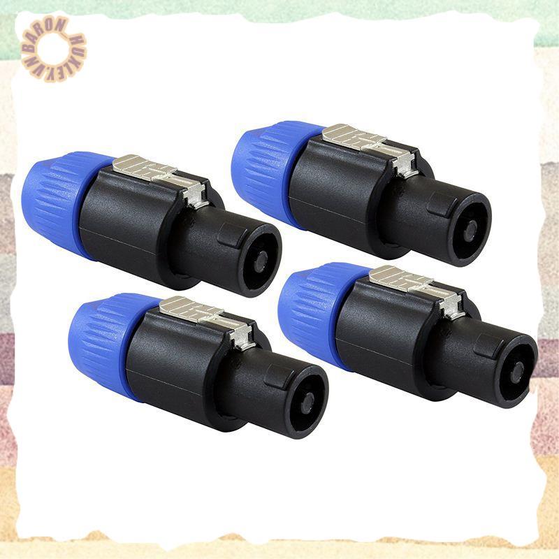 [VNG5] Phích cắm loa Khóa xoắn 4 cực tương thích với Speakon NL4FC, NL4FX, NLT4X, NL2FC - 4 GÓI