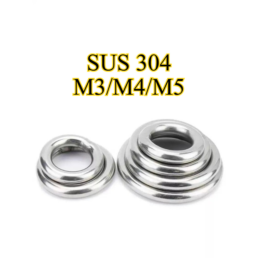 Vòng chữ O hàn rắn bằng thép không gỉ 304, vòng thép nâng, vòng kết nối võng yoga, vòng kéo tay thú 